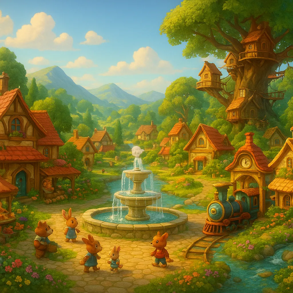 Cozy Animal Town story world for kids in Taluna
